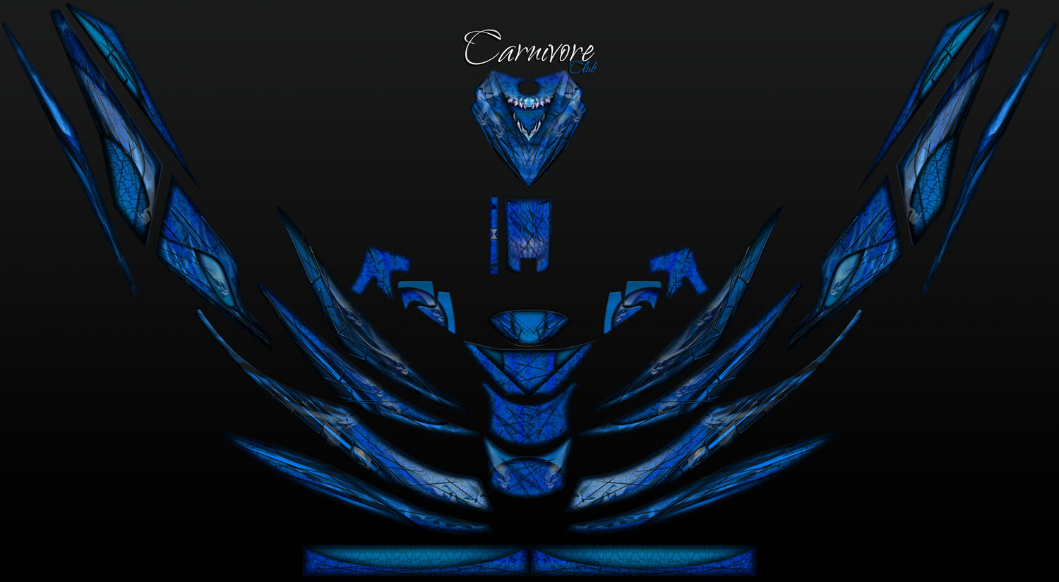 CARNIVORE CLUB BLUE for sea-doo GTX pwc